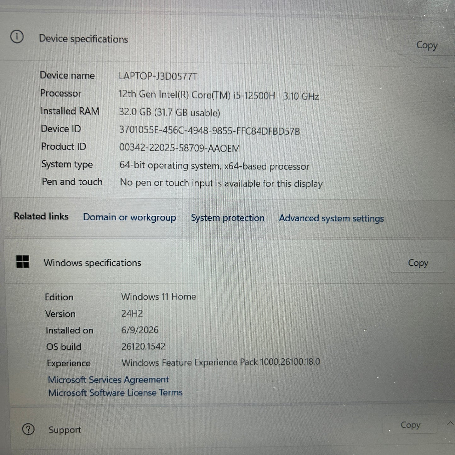 Acer Nitro 5 15.6" i5-12500H 3.1GHz 32GB RAM 2TB SSD GeForce RTX 3050 Ti