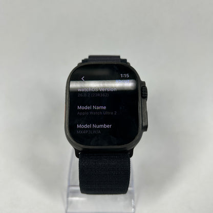 Unlocked Apple Watch Ultra 2 49MM Black MX4P3LW/A