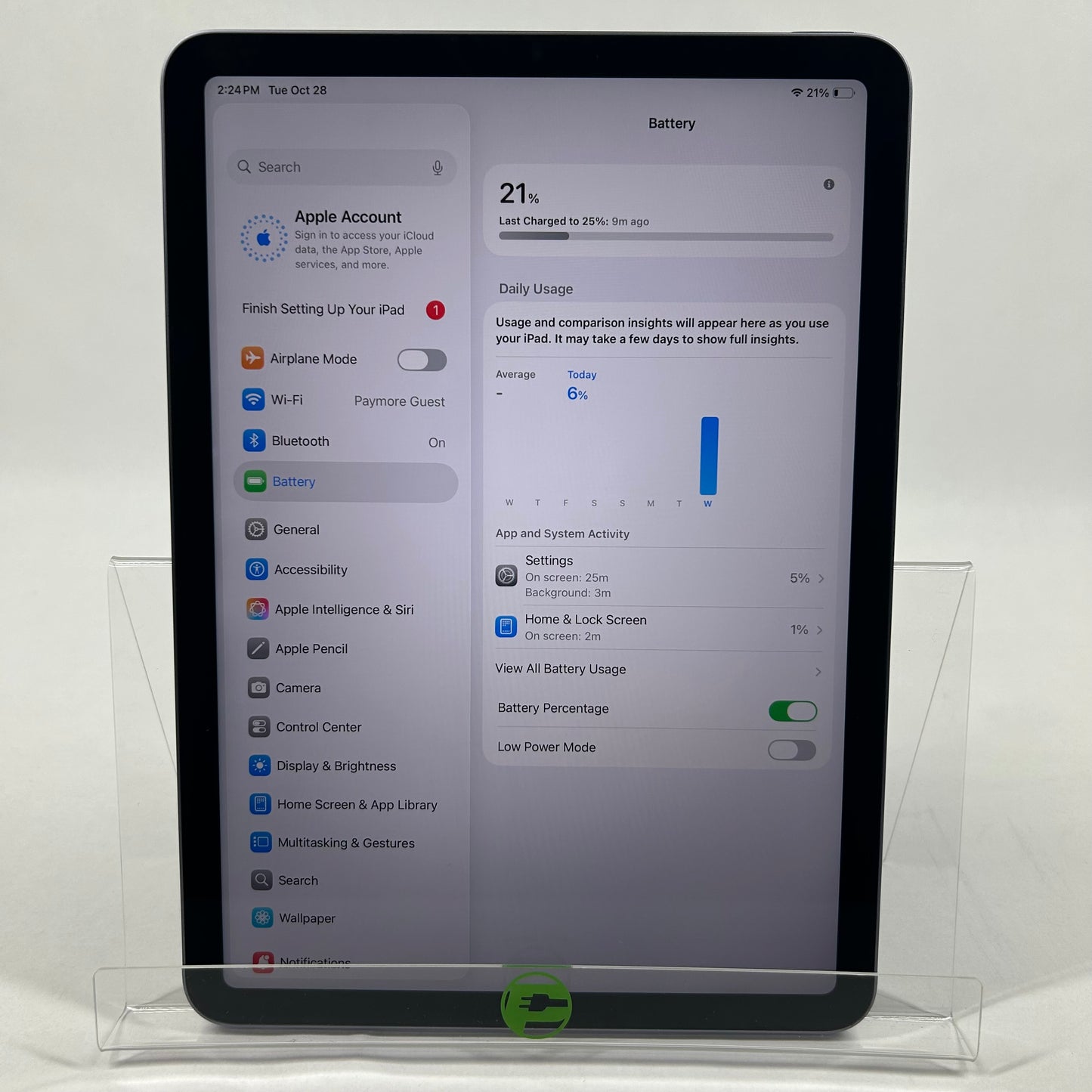 WiFi Only Apple iPad Air 5th Gen 256GB Purple MME63LL/A