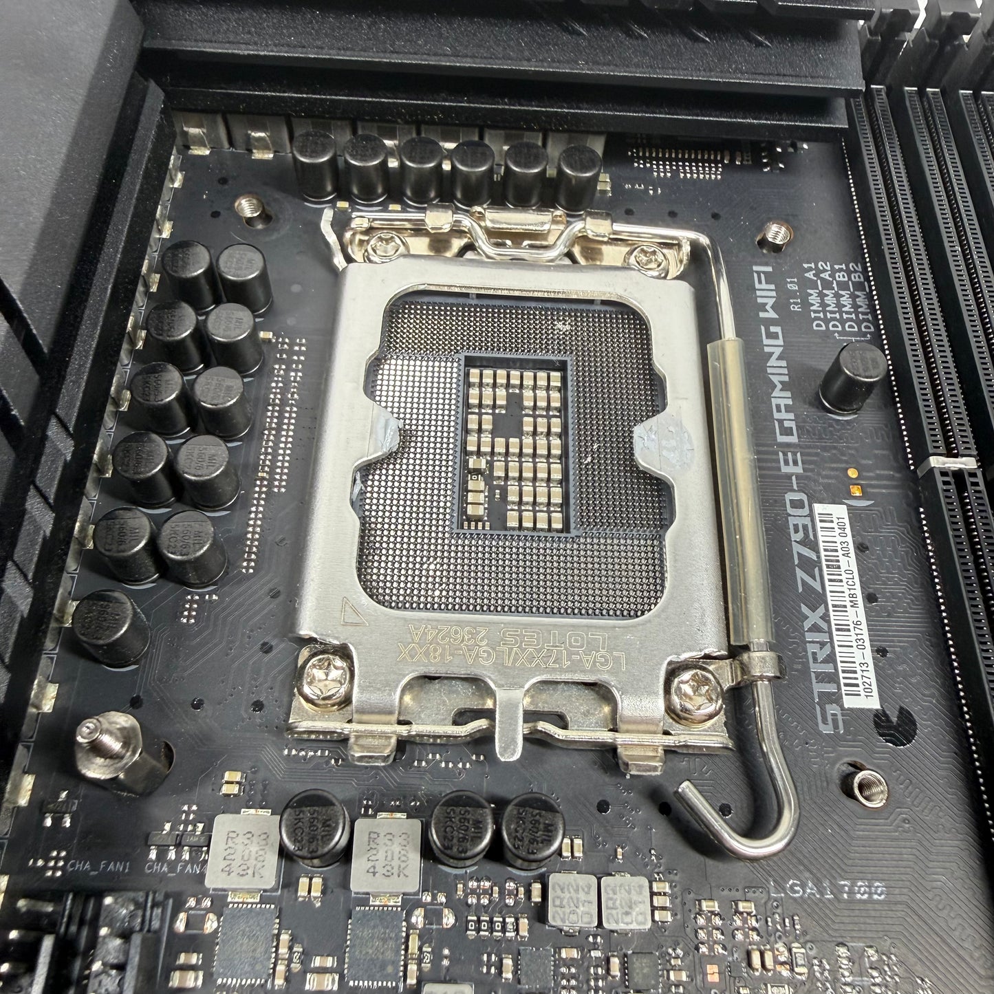 Broken Asus ROG Strix Z790-E Gaming Wifi LGA 1700 ATX Intel DDR5 Motherboard Bent Pins