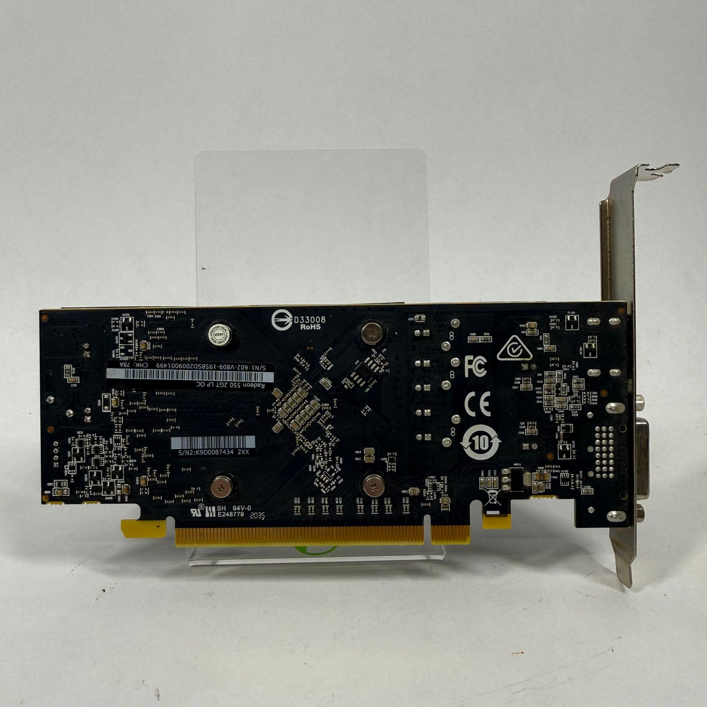 MSI Radeon RX 550 2GT LP OC 2GB GDDR5 Graphics Card
