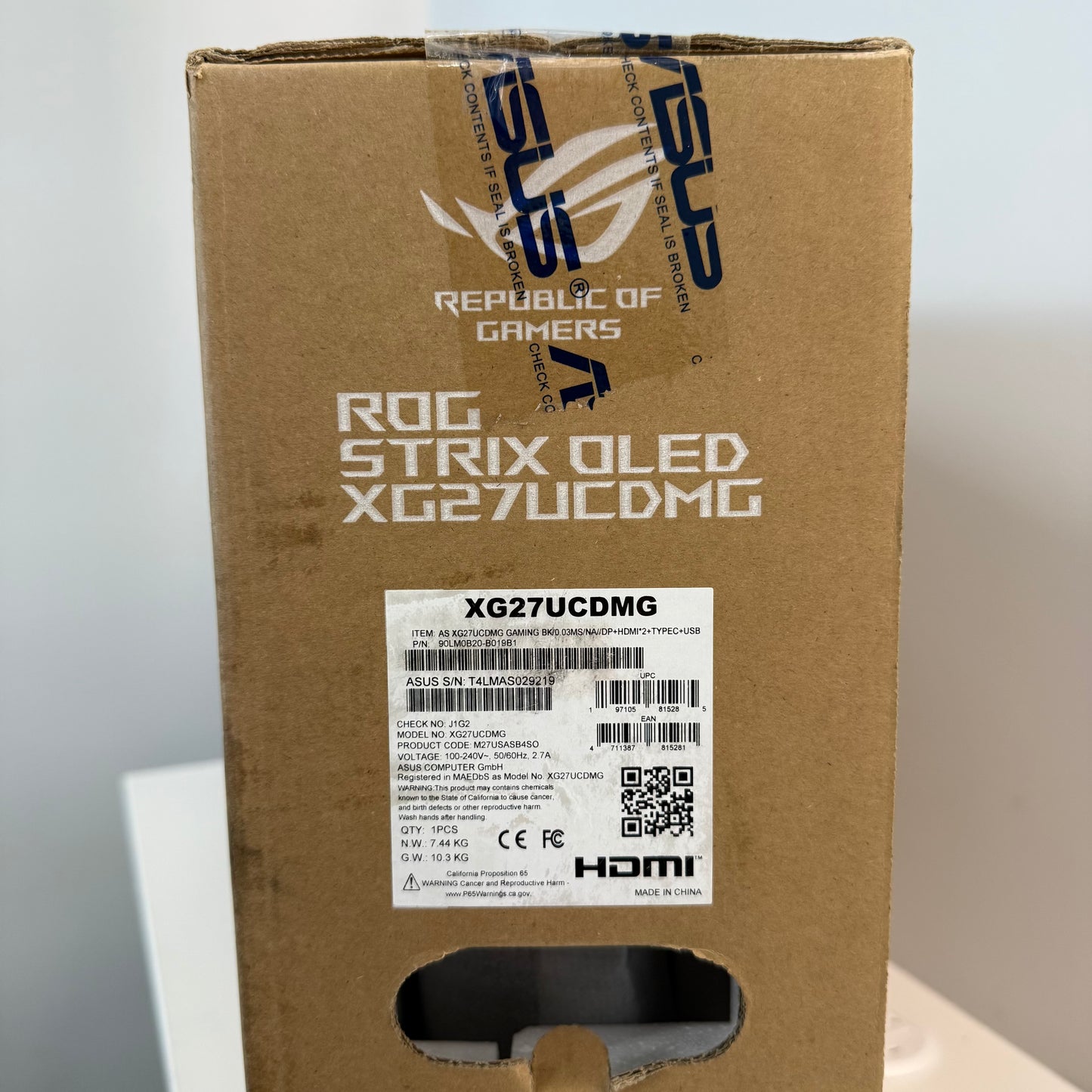 New ASUS 27" XG27UCDMG 4K UHD QD-OLED 240Hz Gaming Monitor