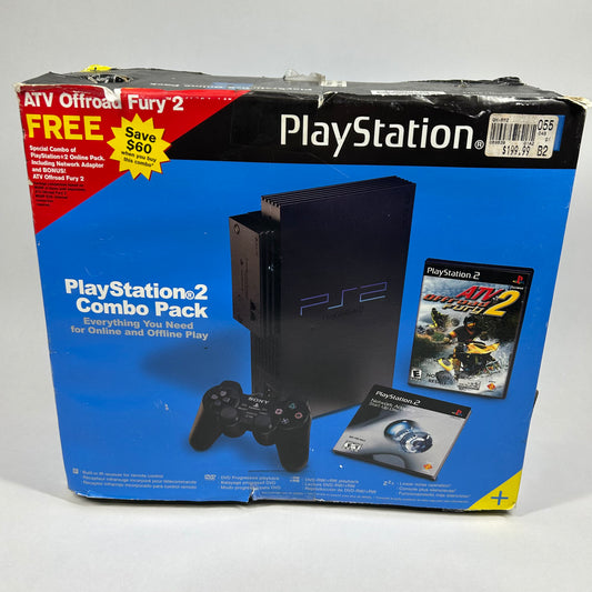 New Sony PlayStation 2 PS2 Black Console Gaming System SCPH-50001