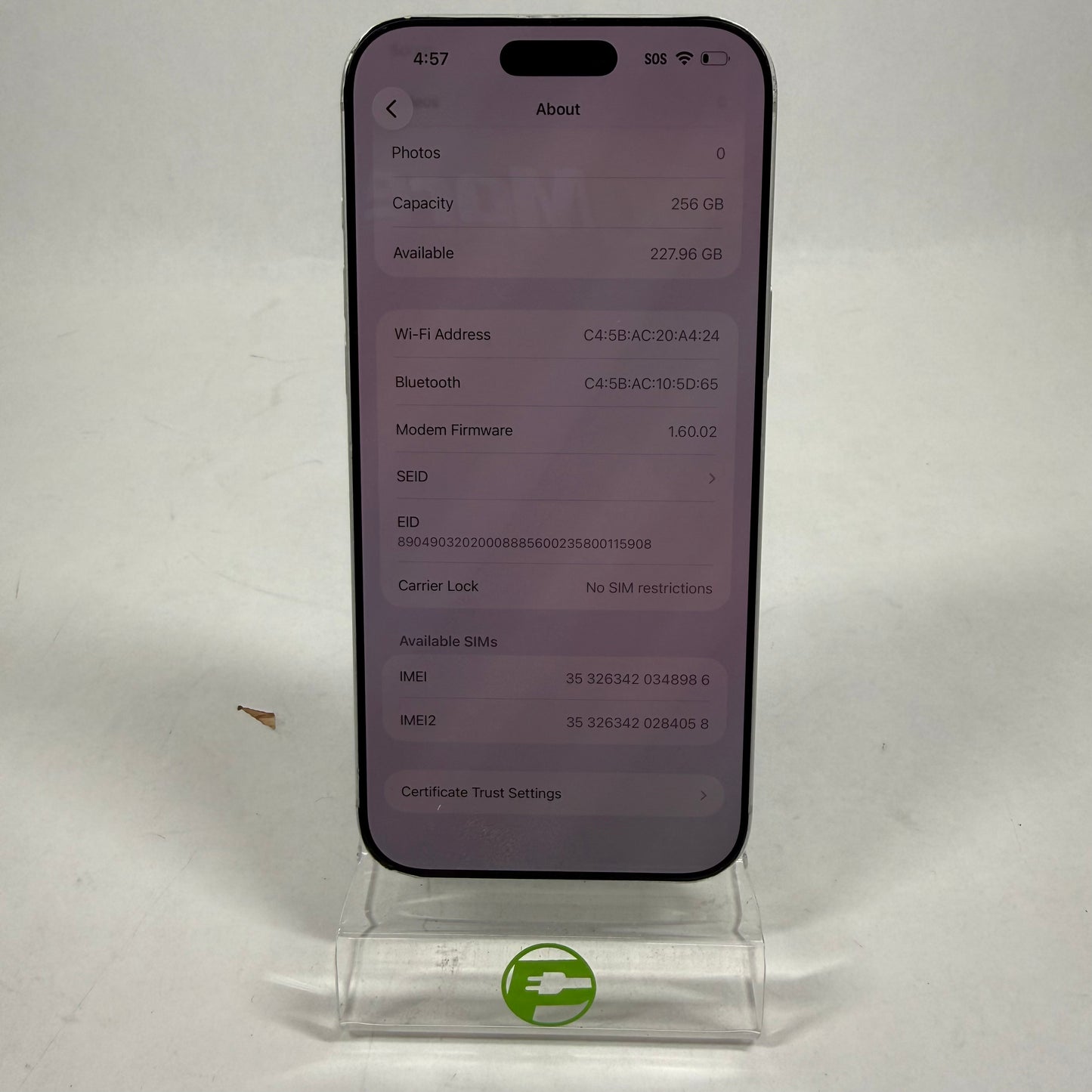 Factory Unlocked Apple iPhone 17 Pro Max 256GB Silver MFXG4LL/A