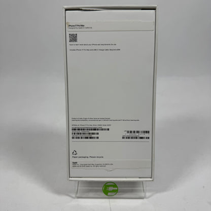 Factory Unlocked Apple iPhone 17 Pro Max 256GB Silver MFXG4LL/A