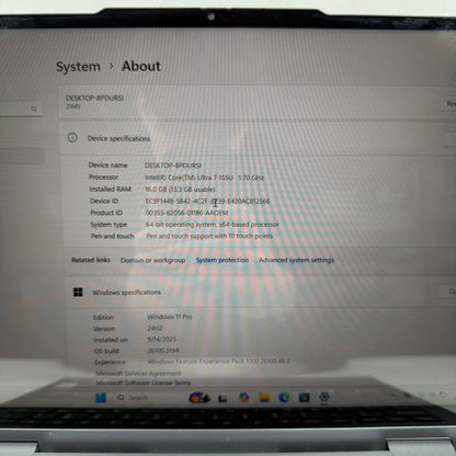 Lenovo ThinkBook 14 2-IN-1 G4 IML 14" Core Ultra 7 155U 16GB RAM 512GB SSD